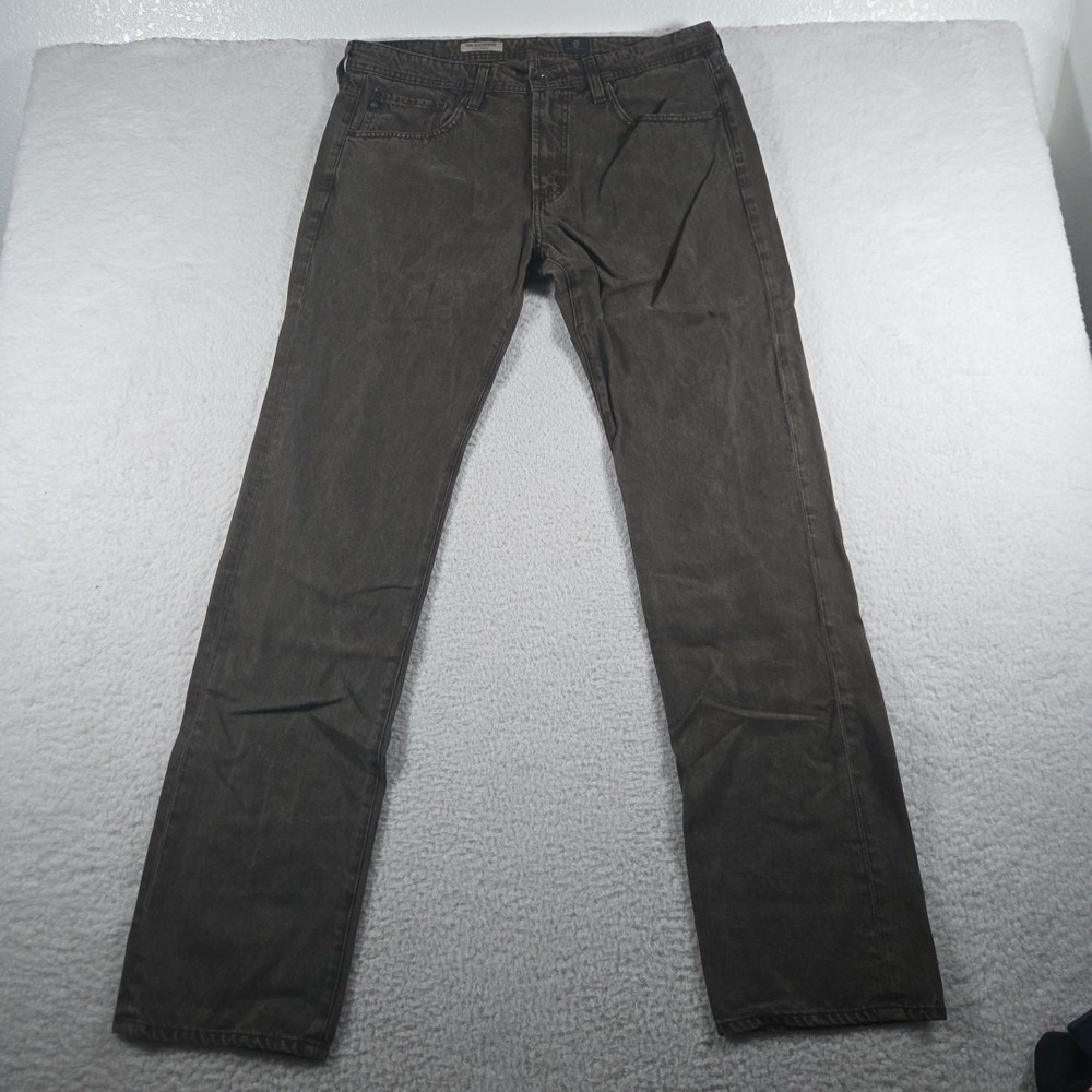 Adriano Goldschmied Mens The Matchbox Slim Straight 5 Pocket 34x34 Pants Brown